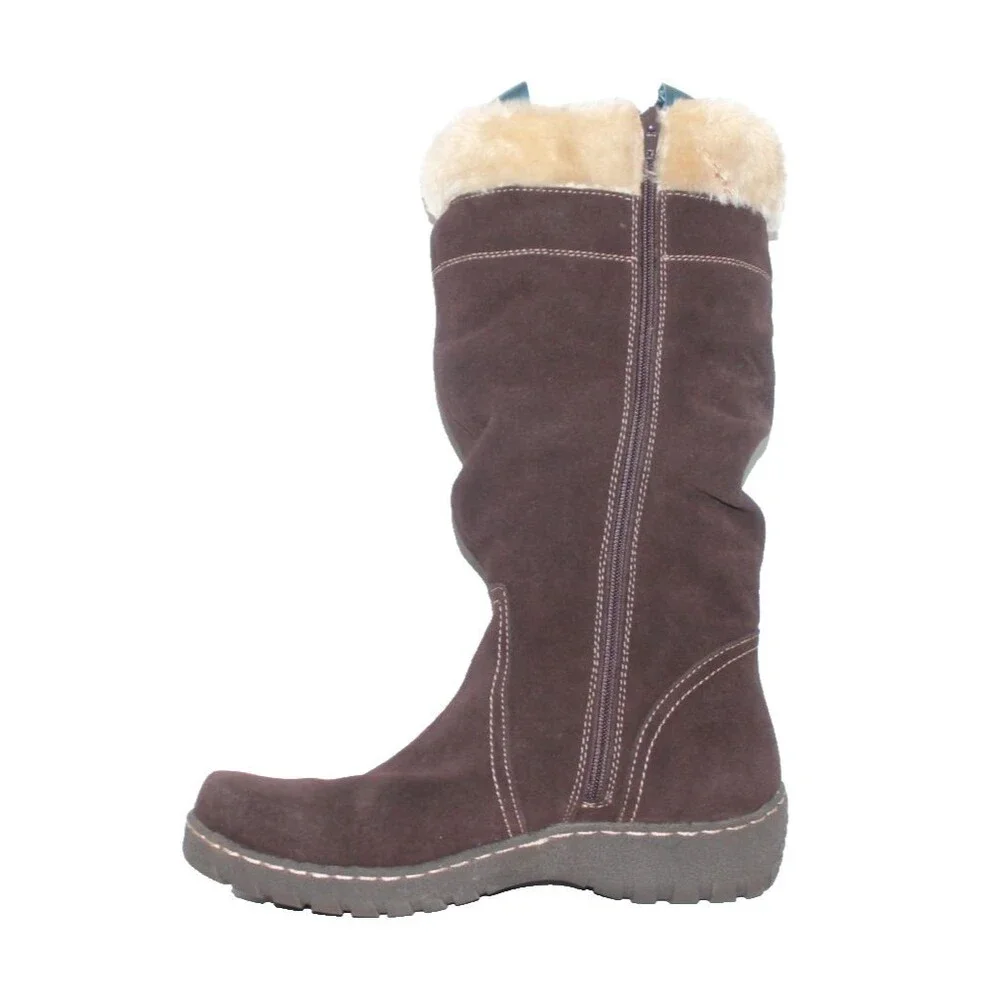 BareTraps Benella Brown Suede Faux Fur Winter Boots  Women’s size 11M